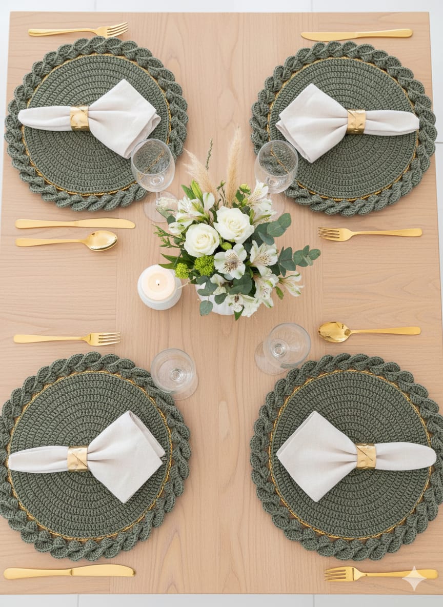 Souplast La Roque – Redondo com Borda Trançada - Imagem 3